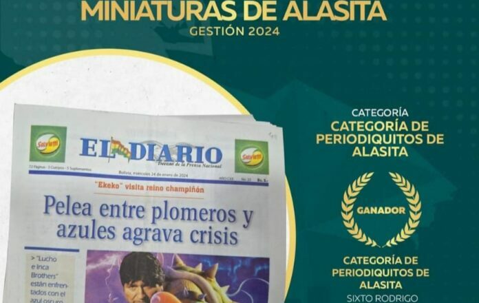 “El Diario de Alasita” ganó Concurso Municipal 2024